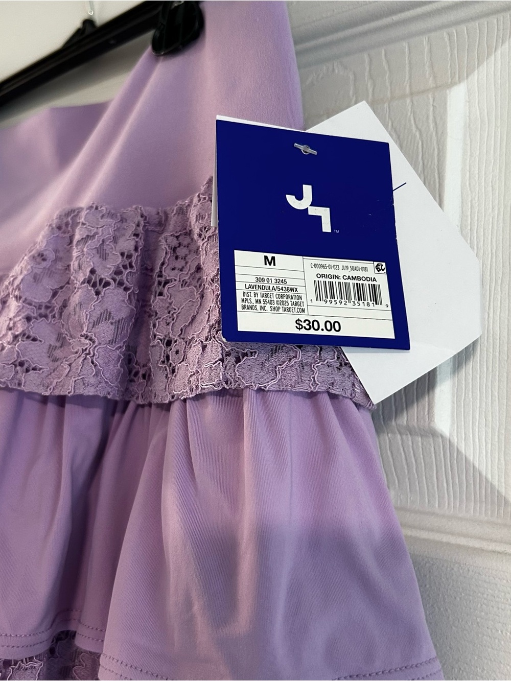 Joylab Viral Lilac Tiered Lace Ruffle Mini Active Golf Lounge Skirt - Women - Picture 2 of 5